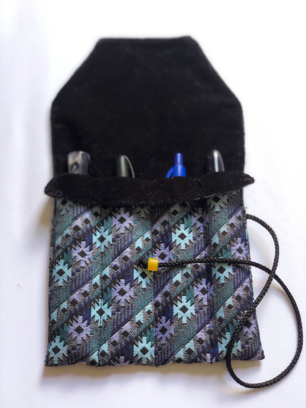 PREORDER: Velvet - Lined Dhaka Pen Sleeves