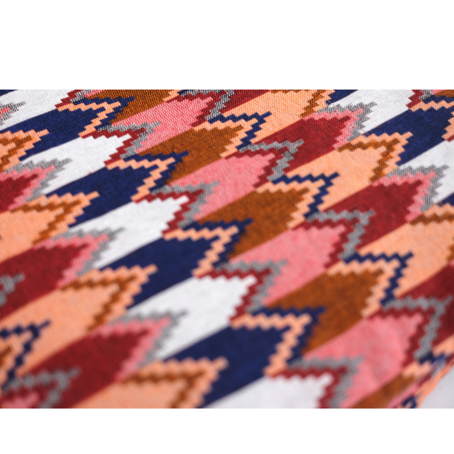 Set of 3 Zippered Dhaka Fabric Bags