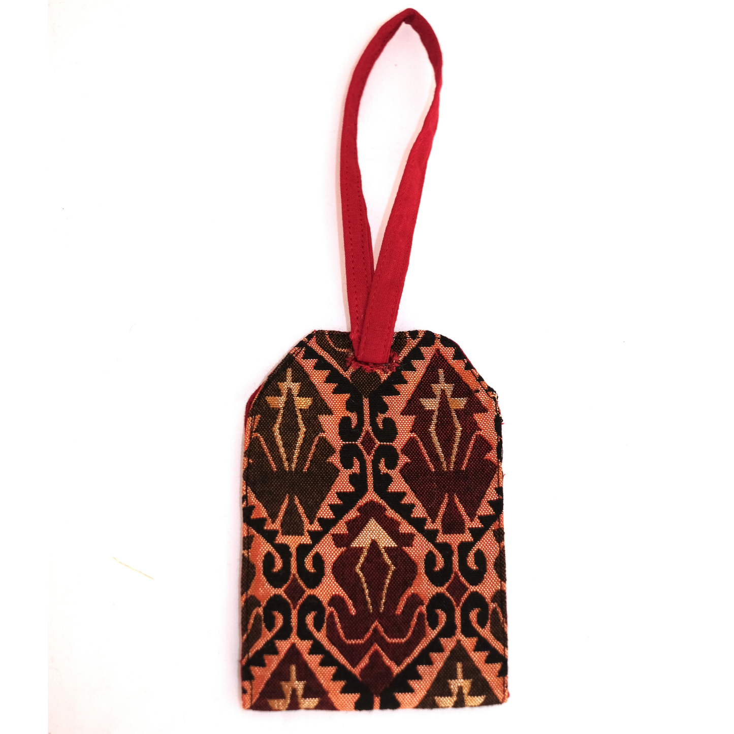 Unique Nepali Dhaka Fabric Luggage Tags