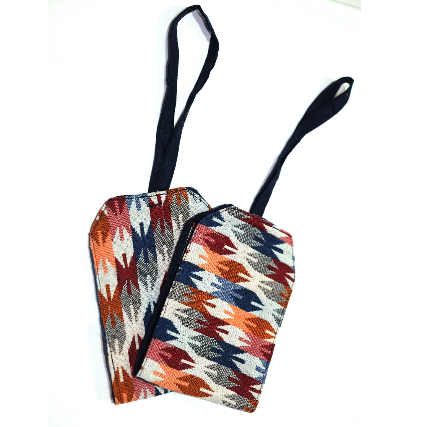 Unique Nepali Dhaka Fabric Luggage Tags
