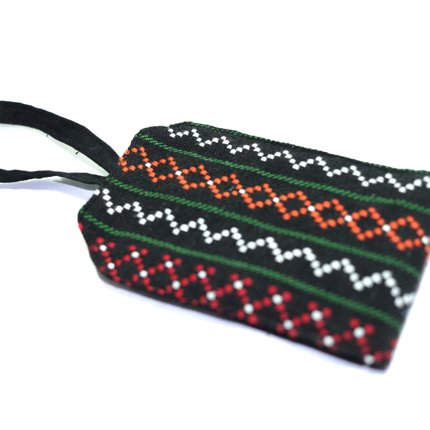 Unique Nepali Dhaka Fabric Luggage Tags