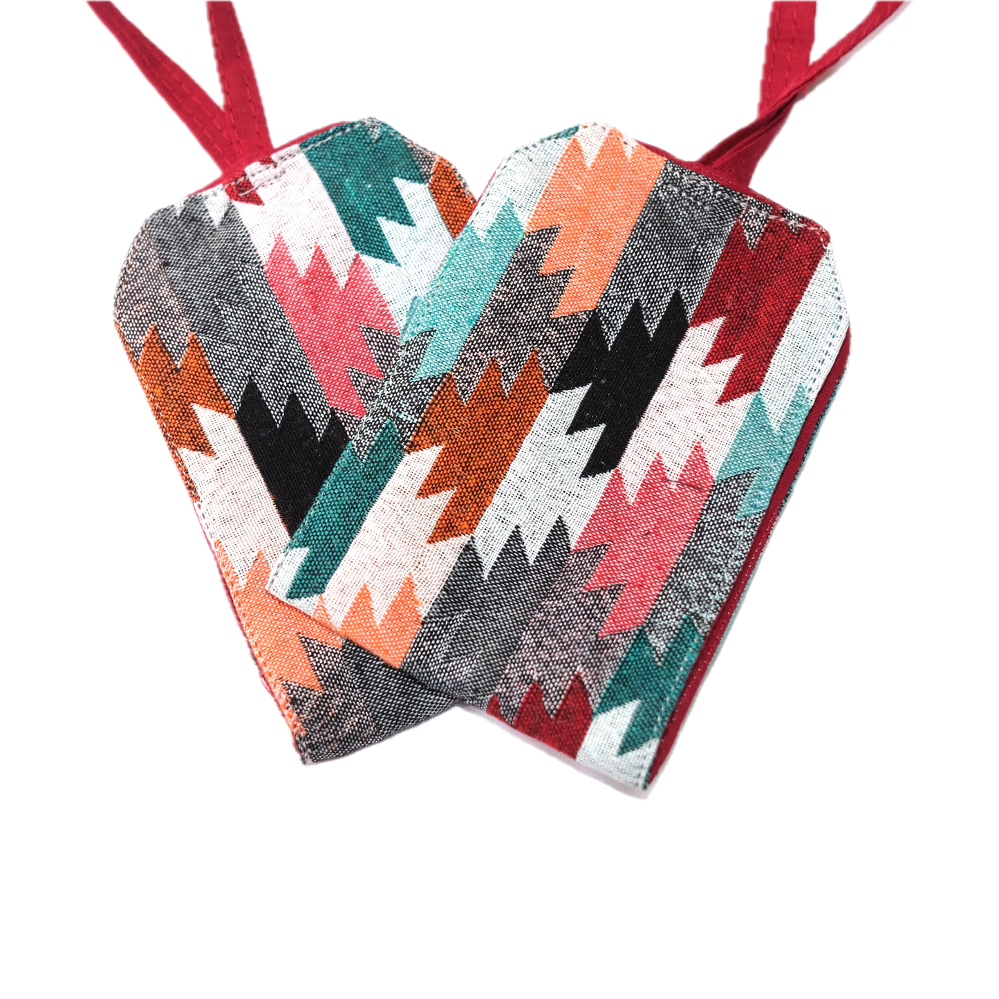 Unique Nepali Dhaka Fabric Luggage Tags