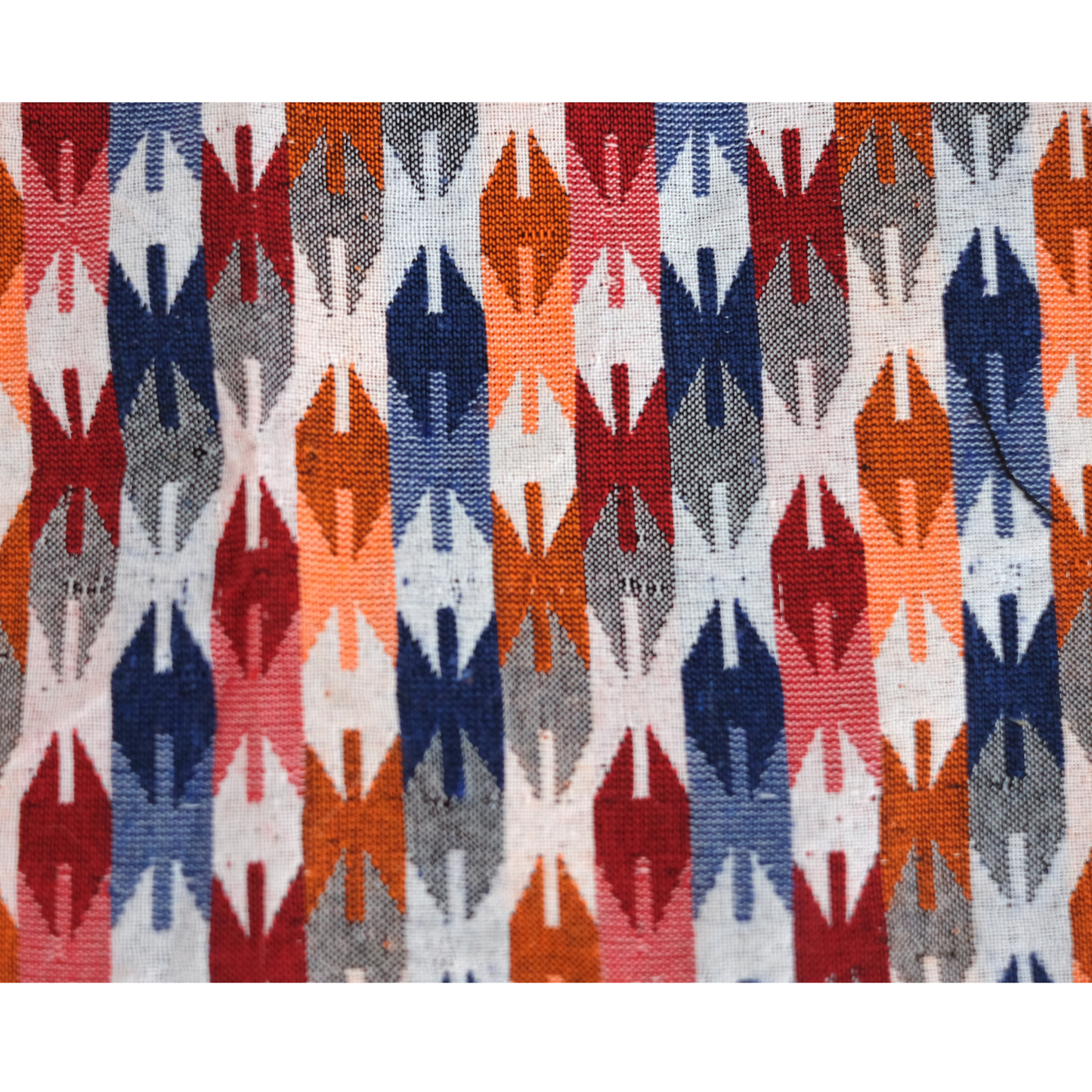 Set of 3 Zippered Dhaka Fabric Bags