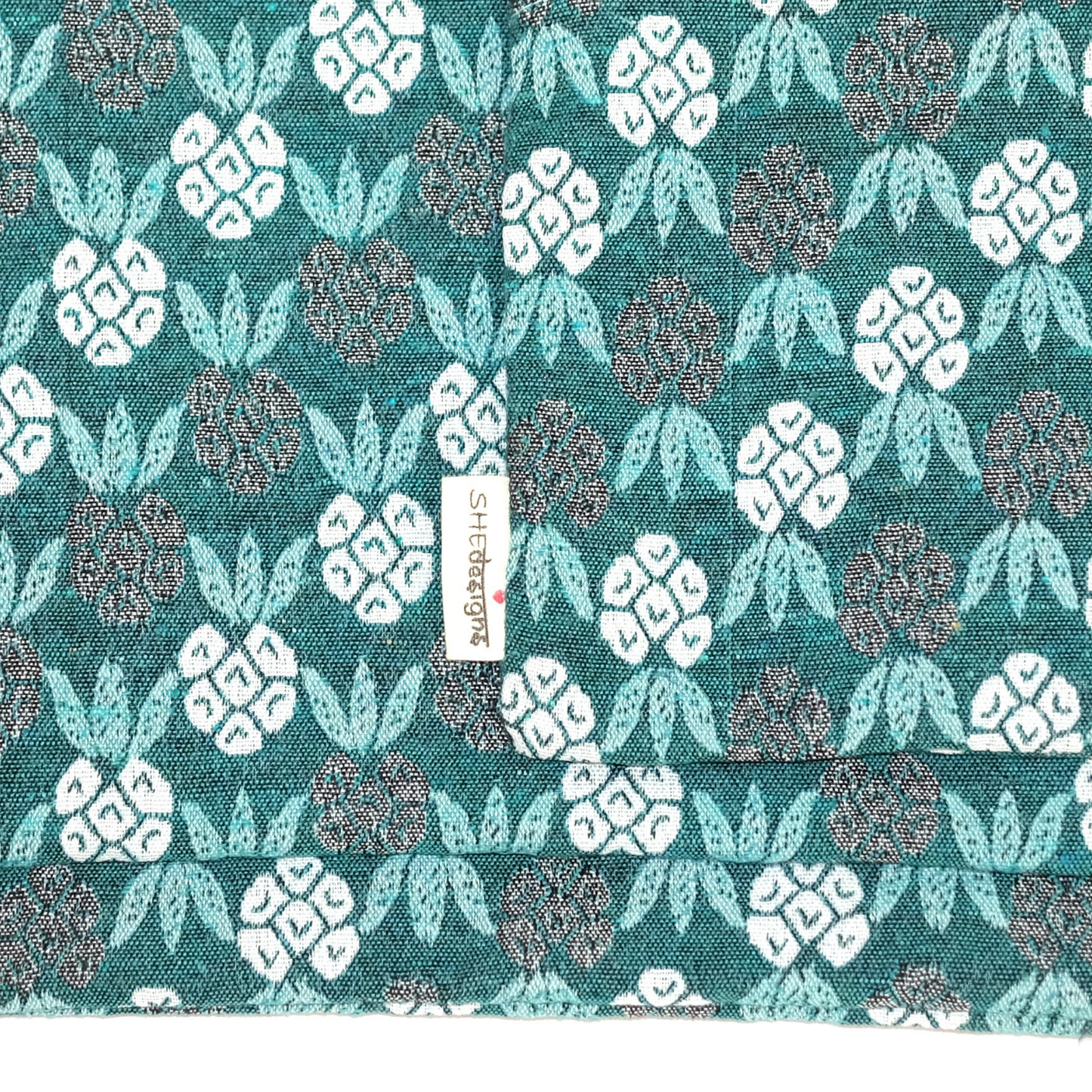 Set of 3 Zippered Dhaka Fabric Bags