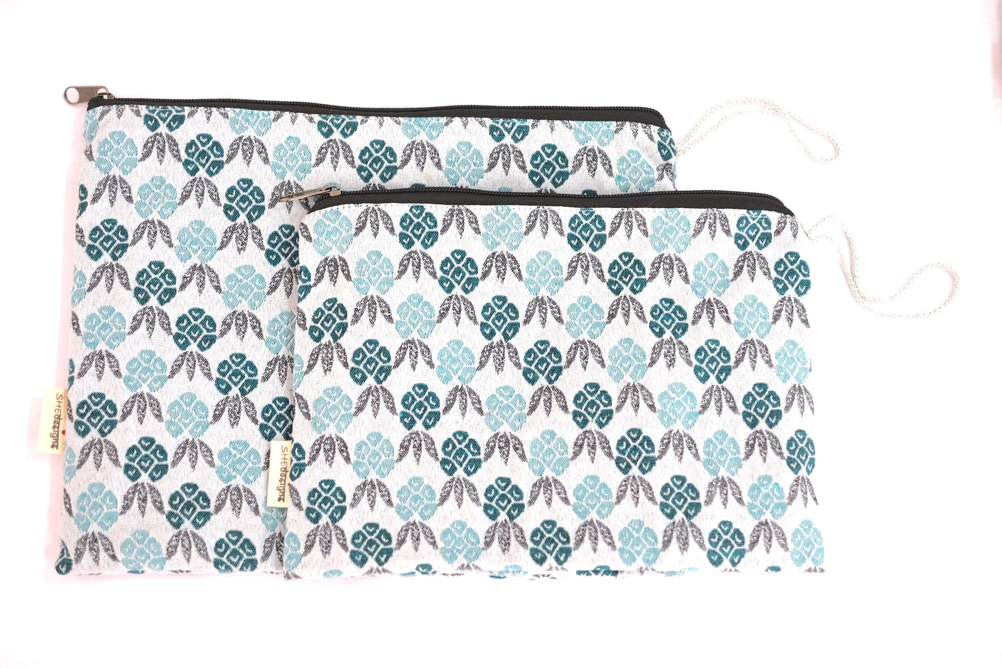 Medium or Large zippered Dhaka Fabric Bag