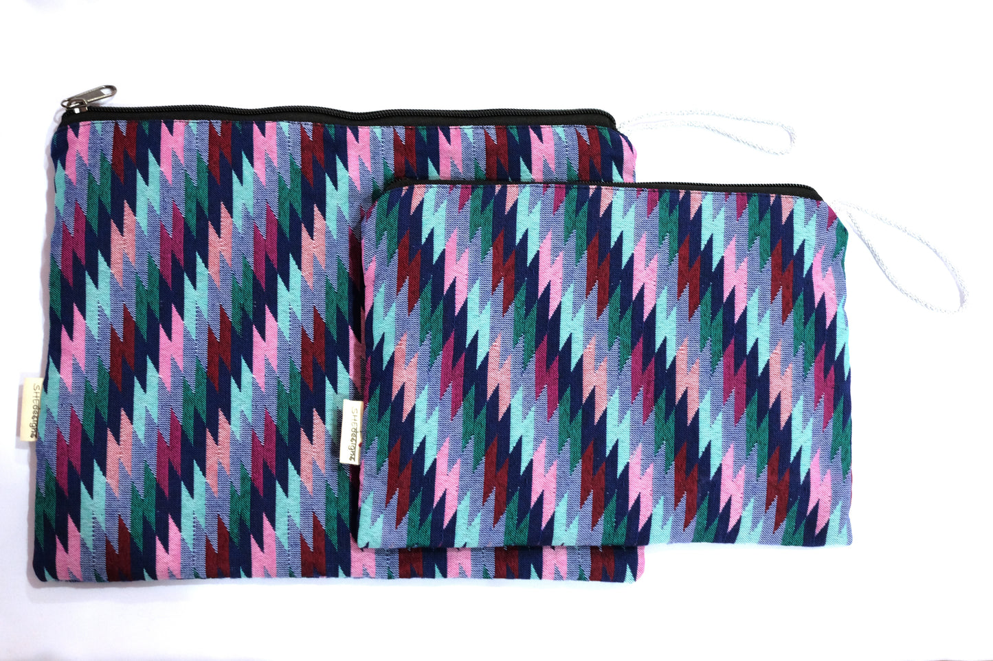 Medium or Large zippered Dhaka Fabric Bag