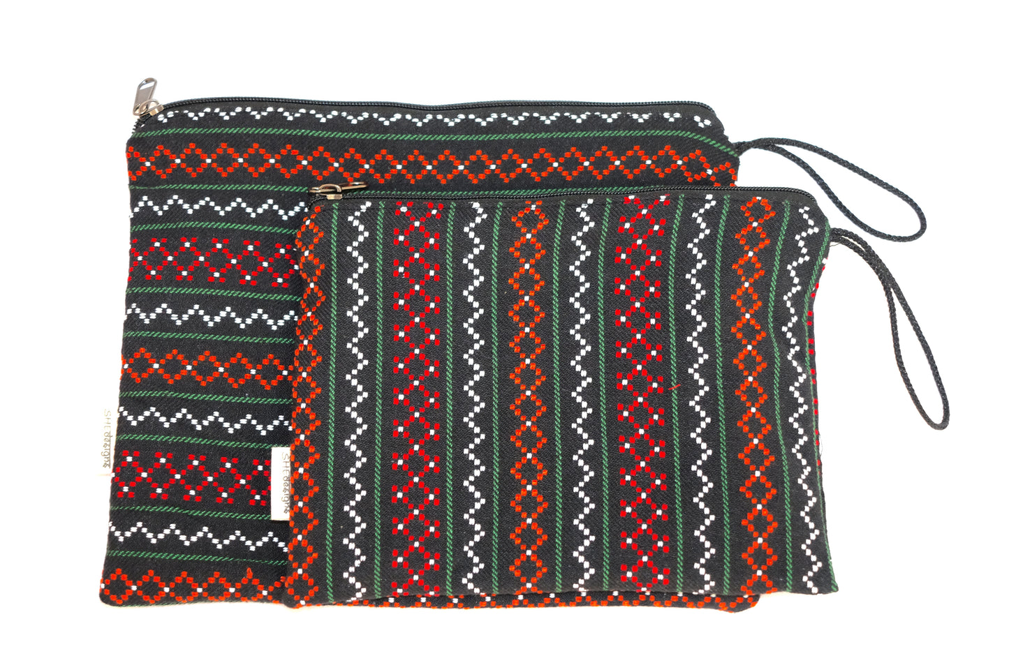 Medium or Large zippered Dhaka Fabric Bag